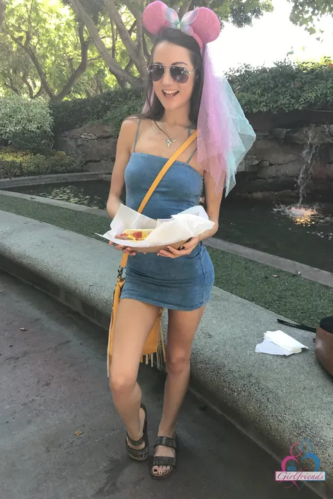 Lily Adams: Brunette Shows Her Tits and Spreads Her Pussy in Public – photo 14 of 20