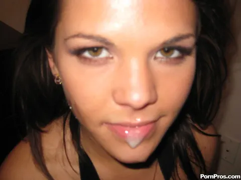 Elizabeth Ann: Thick Brunette MILF Handcuffed Sucks Cock and Rides for a Facial – photo 16 of 16