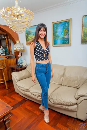 Lucia Castillo – Thick Latina Kicks Off Her Jeans and Fingers Her Pussy