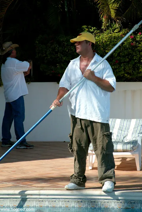Christina Carter: MILF with Big Tits Gets Hogtied by the Pool in Public – photo 2 of 20