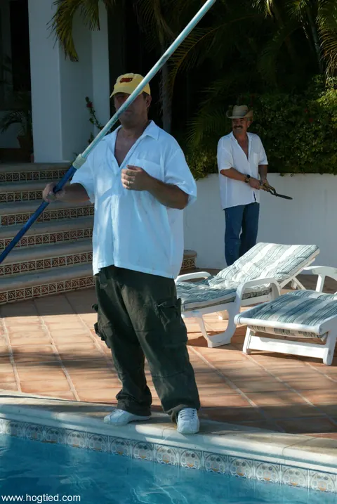 Christina Carter: MILF with Big Tits Gets Hogtied by the Pool in Public – photo 5 of 20
