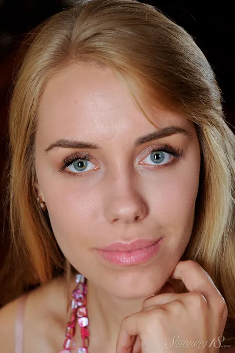 Blonde Sheds Her Lingerie and Spreads Her Hairy Pussy – photo 3 of 16