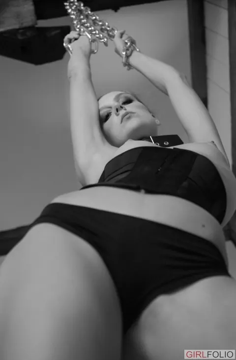 Ariel Anderssen: Tall Blonde Bound in Lingerie and Heels – photo 6 of 12