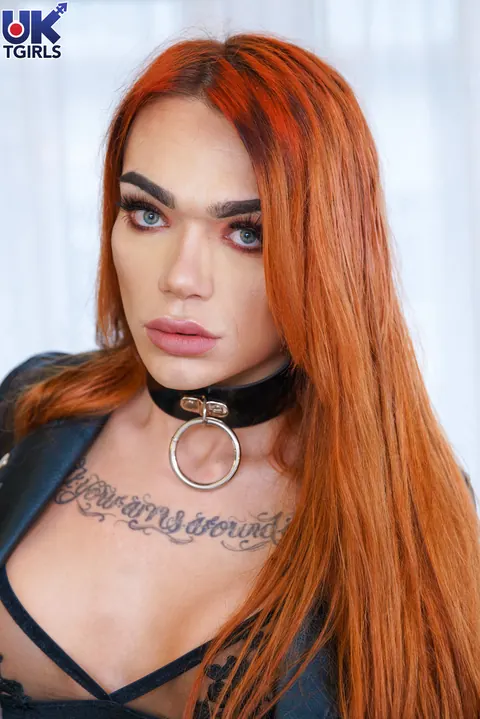 Trans Woman Poses in Stockings and Shows Her Body – photo 1 of 16