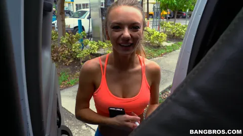 Molly Mae: Blonde MILF with Big Tits Blows and Fucks in a Car – photo 4 of 21