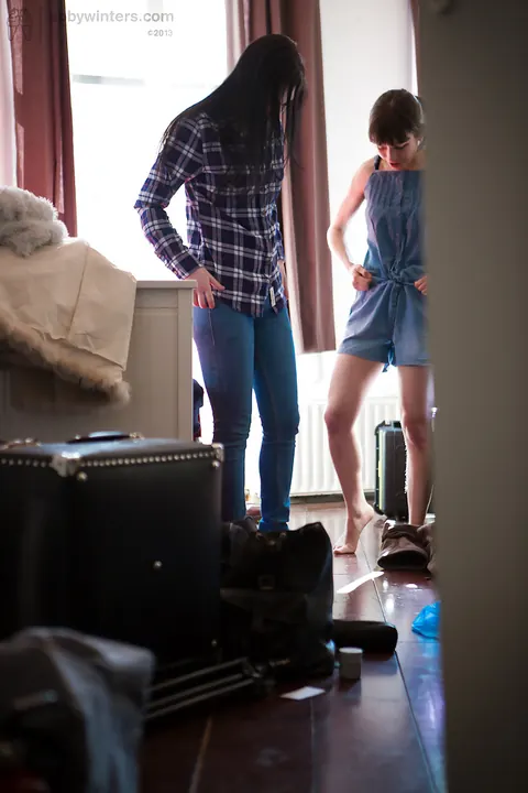 Thick Brunette Lesbians Strip Off Their Jeans to Lick and Finger Hairy Pussies – photo 16 of 16