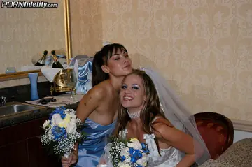 Kelly Madison – Blonde MILF Bride and Asian Babe Share Husband in a Threesome