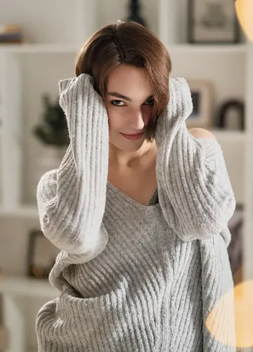 Ukrainian Brunette Shows Her Hairy Pussy