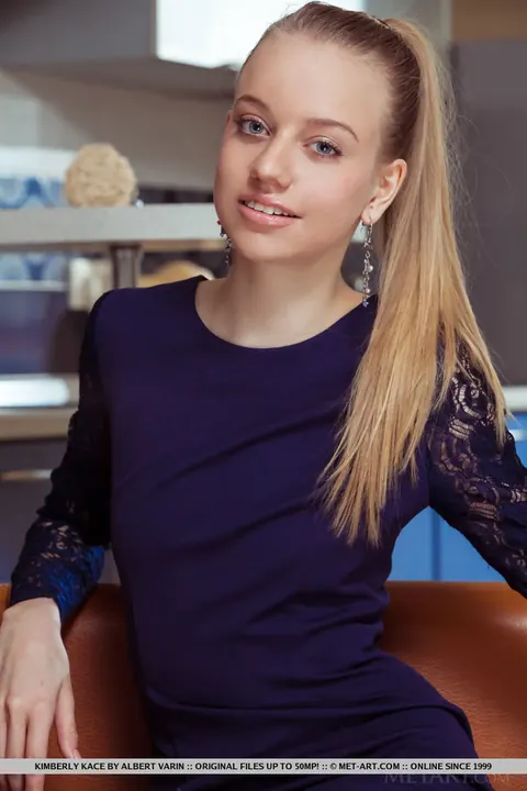 Kimberly Kace: Slim European Blonde Pulls Her Panties Aside and Spreads Wide – photo 3 of 18