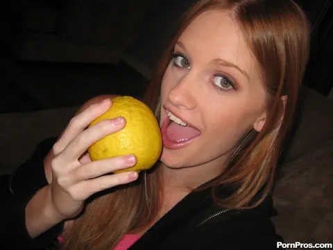 Layla Exx: Slim Pregnant Redhead Strips Out of Her Lingerie – photo 1 of 19