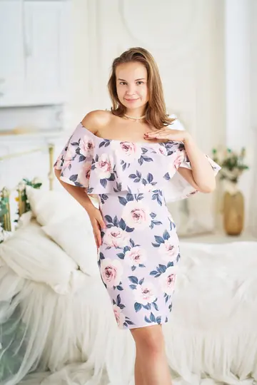 Ukrainian Brunette with Natural Tits Poses Nude