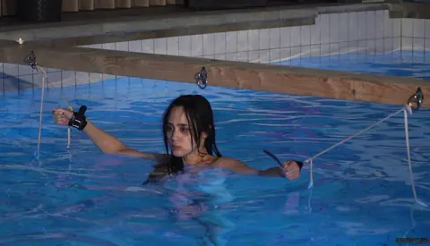 Alice Hernandez: Brunette Latina Submits to Bondage Sex by the Pool – photo 12 of 16