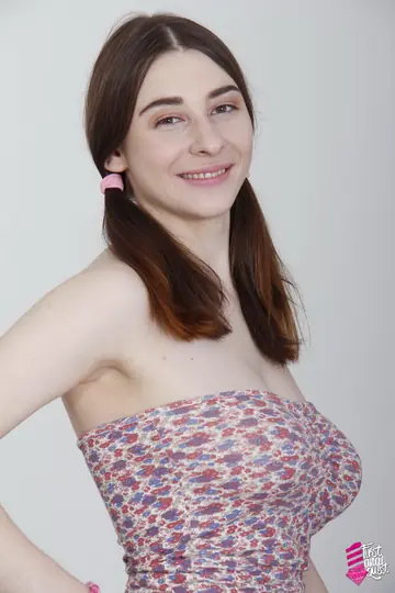 Brunette with Big Natural Tits Tries First Anal