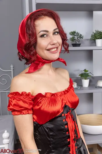 Curvy Redhead MILF Strips Off Her Dress and Spreads Her Pussy