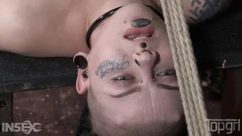 Luna Lavey: Tattooed Brunette in Bondage Gets Fingered and Eaten by Her Partner – photo 10 of 14