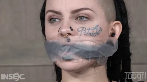 Luna Lavey: Tattooed Brunette in Bondage Gets Fingered and Eaten by Her Partner – photo 4 of 14