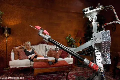 Puma Swede: Tall Blonde MILF with Big Tits Uses a Toy in Bondage – photo 4 of 20