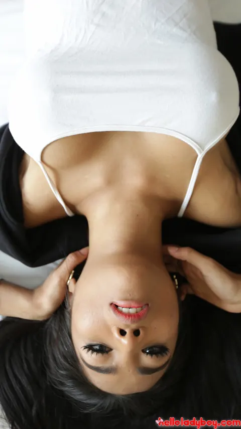 Busty Asian Trans Woman Undresses and Shows Her Tits – photo 4 of 21