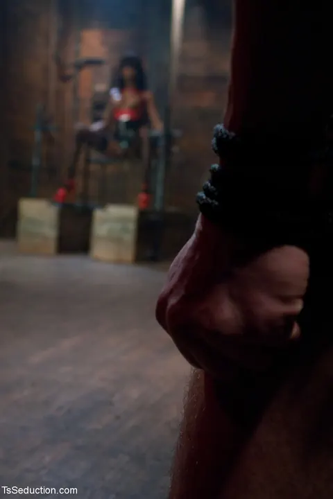 Trans Woman in Latex Restrains and Dominates Her Partner – photo 5 of 21
