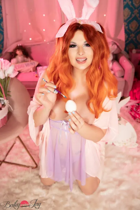 Busty Redhead Trans Woman Spreads Her Ass Wide – photo 10 of 16