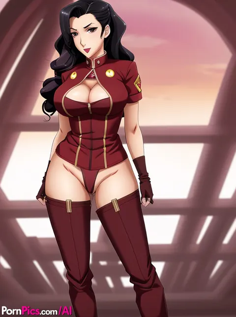 AI-Generated Busty Woman Parts Thighs and Spreads Her Pussy – photo 4 of 10