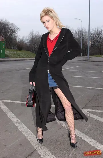 Slim Blonde Takes Anal and Sucks Cock Outdoors