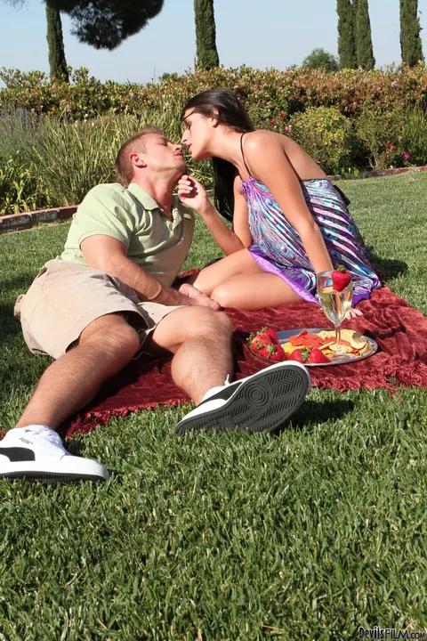Kortney Kane: Skinny Busty Brunette Gets Fucked Outdoors – photo 6 of 21
