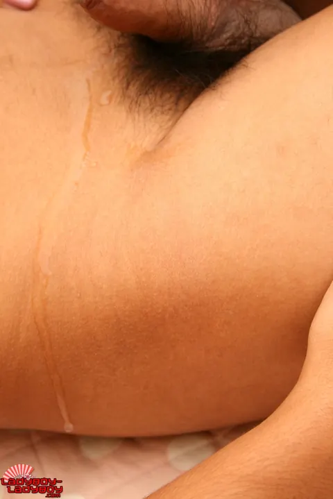 Hairy Asian Trans Woman Strips and Poses Nude Front and Back – photo 16 of 16