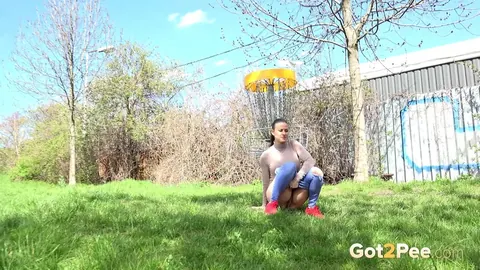 Billie Star: European Brunette in Jeans Spreads Her Pussy Outdoors – photo 2 of 15