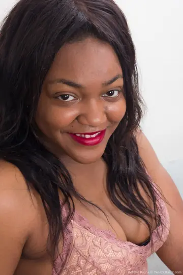 Curvy Ebony MILF Pulls Panties Aside to Show Her Hairy Pussy