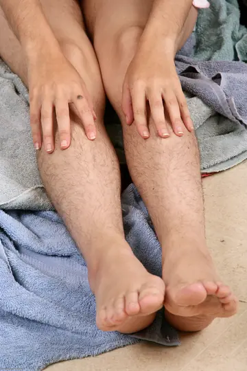 Brunette Undresses to Show Her Hairy Bush in Close Detail
