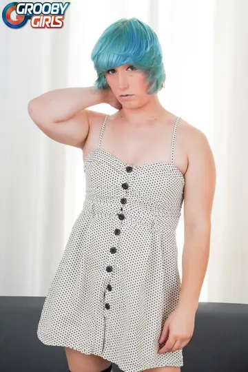 Thick Trans Woman Undresses and Shows Off Her Big Ass and Cock
