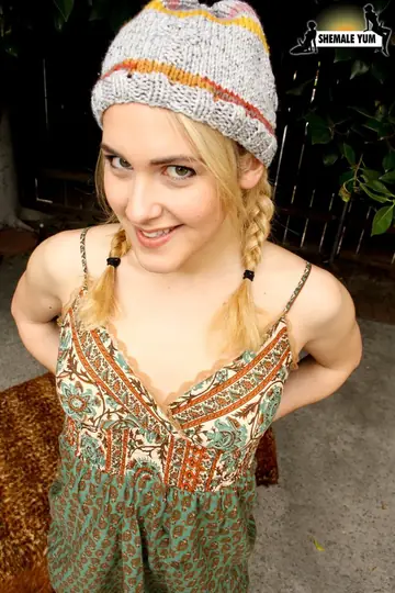 Trans Woman Strips and Masturbates Outdoors