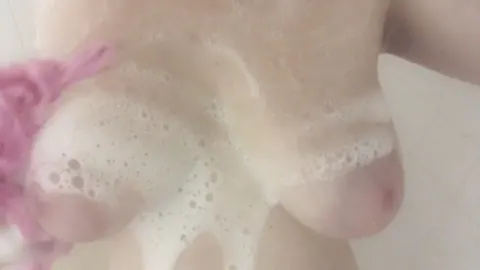 Bad Girl Natasha: Blonde Amateur Shows Her Big Natural Tits in a Bathroom Selfie – photo 1 of 15