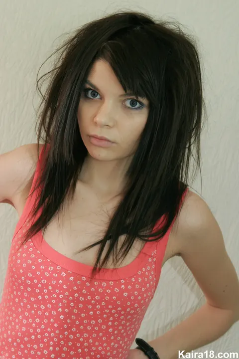 Skinny Czech Brunette Flashes Her Small Tits and Lowers Panties – photo 2 of 15