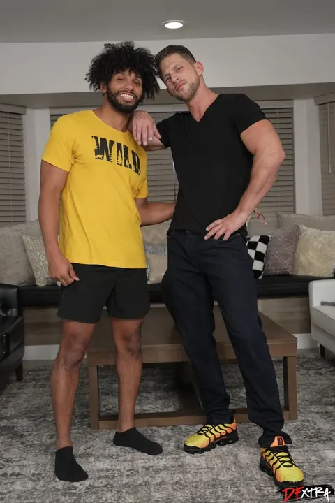 Thick Hairy Men Fuck in Interracial Group Sex – photo 11 of 21