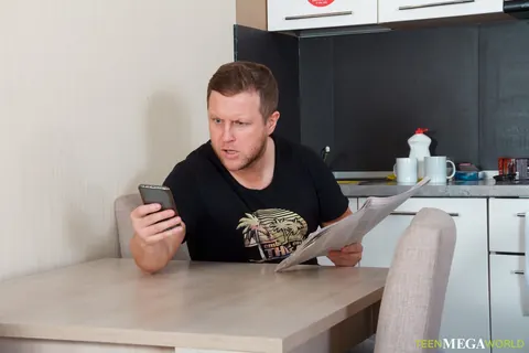 Emily B: Russian Brunette Takes Anal on the Sofa and in the Kitchen – photo 5 of 20