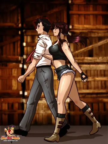 Busty Trans Woman Kisses Partner Before Storage Room Sex