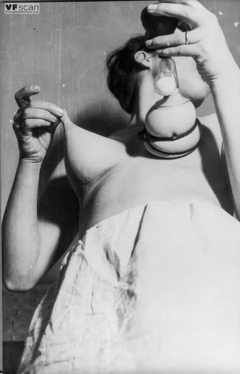 Busty Woman Bound and Spread in Vintage BDSM – photo 8 of 12
