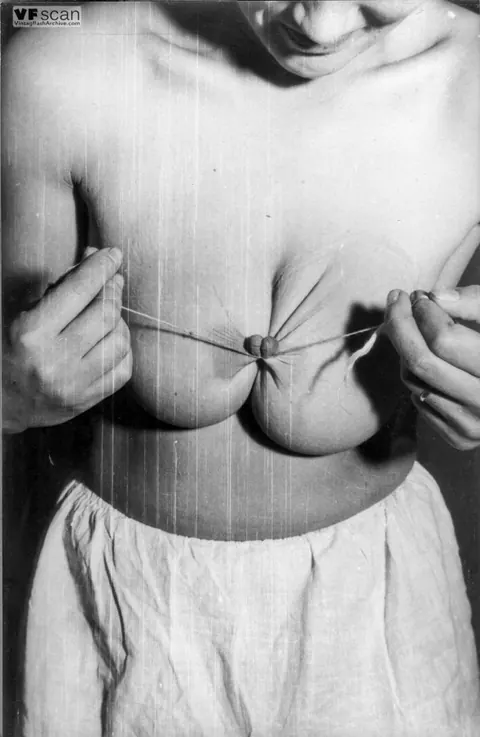Busty Woman Bound and Spread in Vintage BDSM – photo 9 of 12