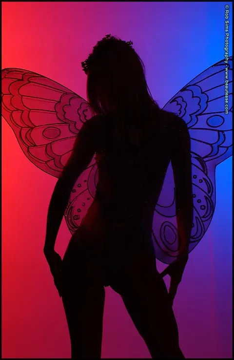 Dalia Tate: Blonde with Big Natural Tits Poses in a Thong and Butterfly Wings – photo 3 of 15