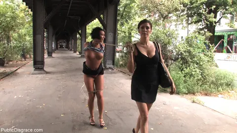 Carmen Blue: Tall Czech Brunette in Bondage Restraints Outdoors – photo 21 of 21