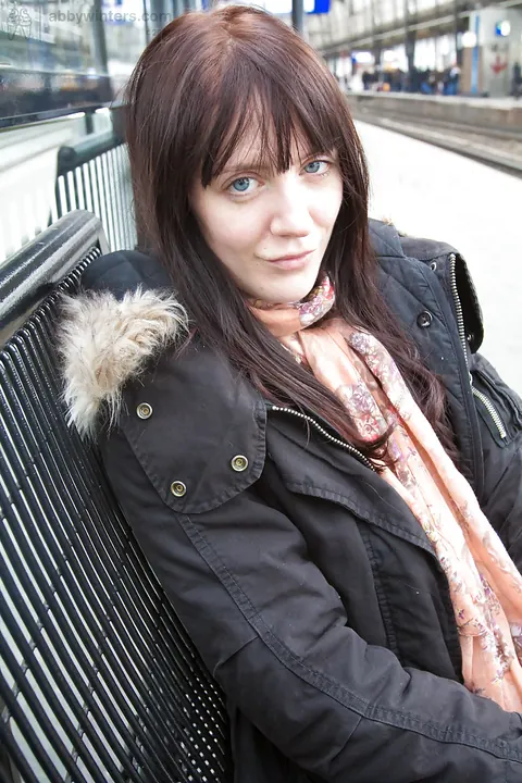 Samantha Jane: Busty Brunette MILF Fingers Her Pussy in Public – photo 16 of 16