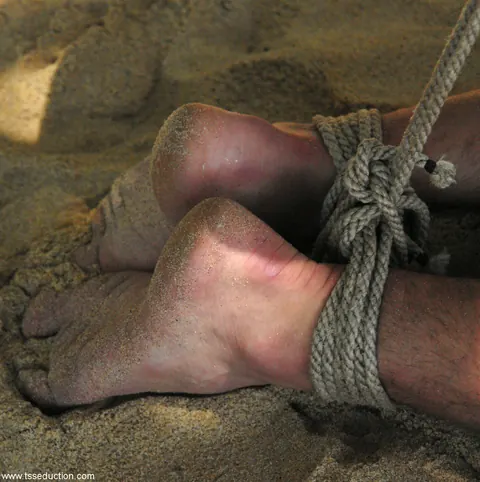 Trans Woman Dominates Her Man with Bondage Outdoors – photo 2 of 21