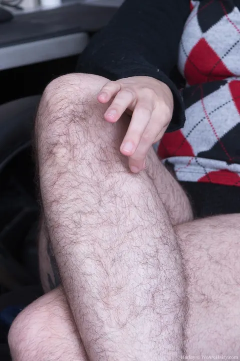 Tall BBW Shows Hairy Pits and Pierced Pussy in the Office – photo 2 of 17
