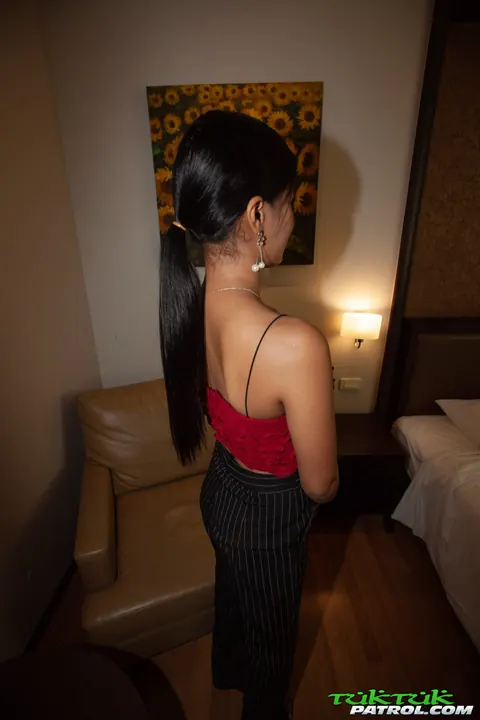 Slim Thai Woman Undresses and Shows Her Hairy Pussy – photo 2 of 21