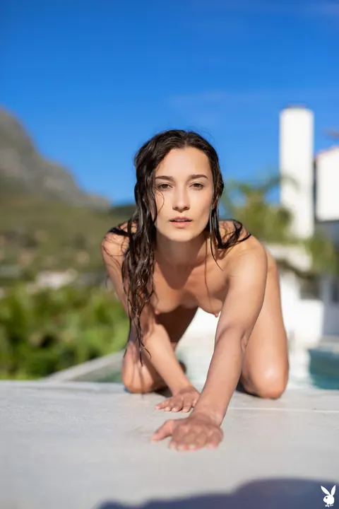 Sofi Ka: Slim Brunette Peels Off Her Bikini and Spreads Outdoors – photo 6 of 20