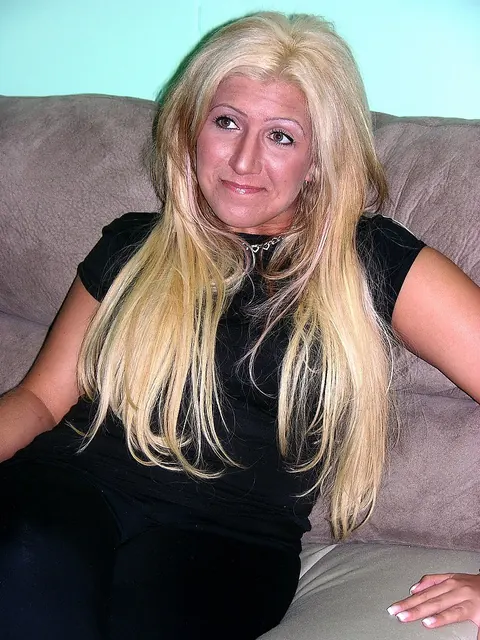 Tanned Blonde MILF with Big Tits Spreads Her Shaved Pussy – photo 4 of 20