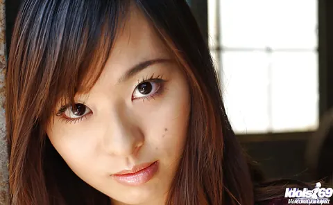 Hikaru Koto: Petite Japanese Brunette Pulls Panties Aside to Spread Her Hairy Pussy – photo 3 of 16