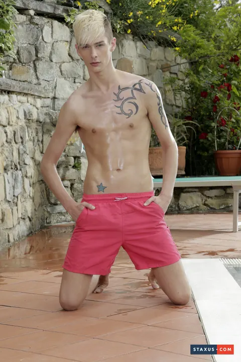 Two Slim Men Strip Outdoors for Anal and Dildo Play – photo 6 of 21